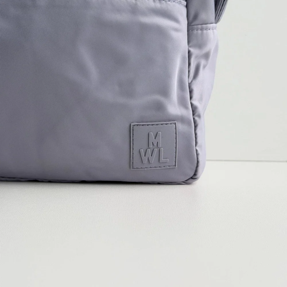 Madewell MWL Nylon Toiletry Bag Purple Travel Pouch Organizer Case